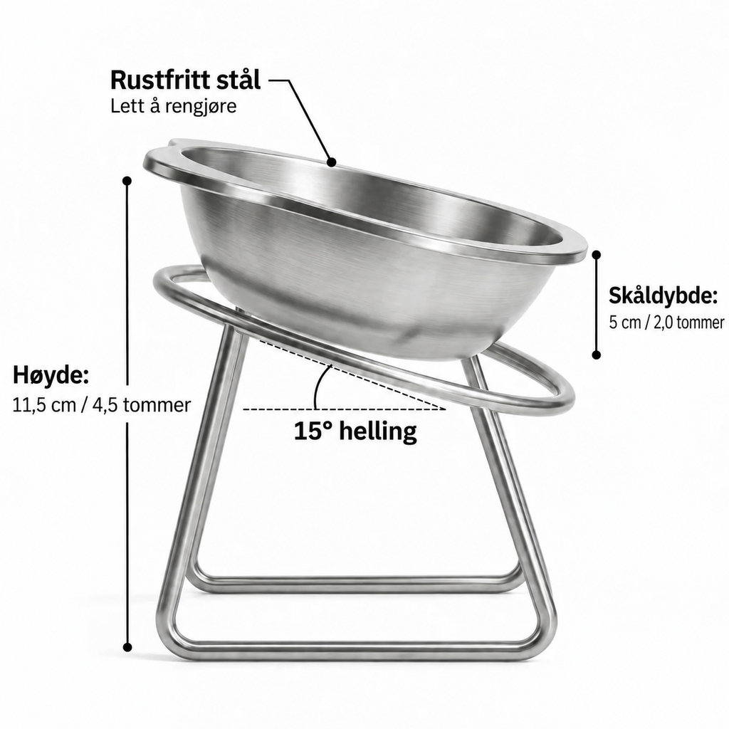 Vovena™ Ergonomisk 15° Matskål For Katter